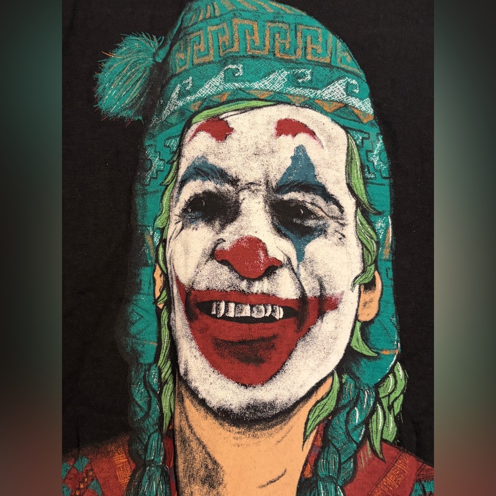 Republica 1821 Joker Graphic Tee Mens XL Black NWT‎ Peru Put On A Happy Face